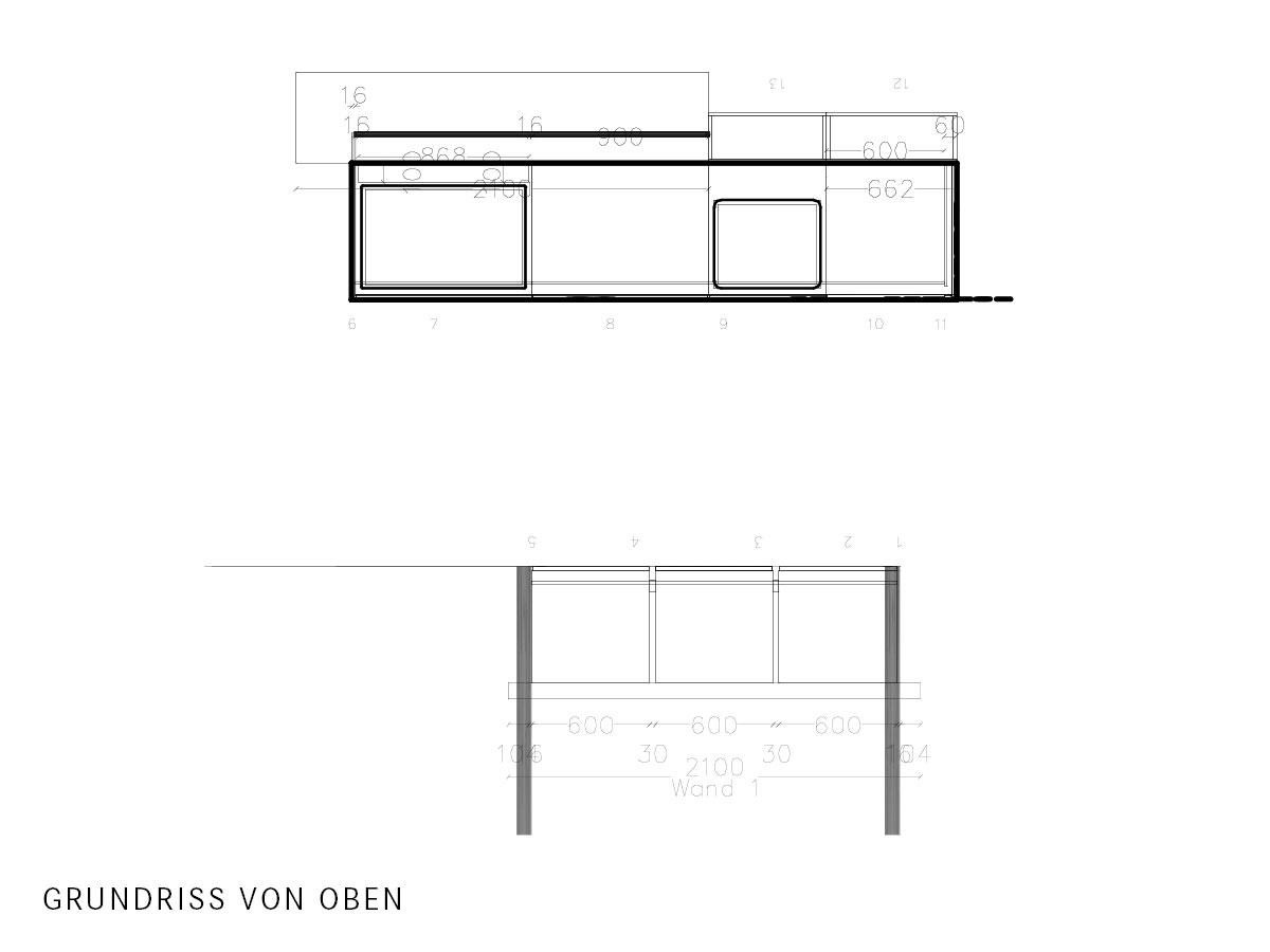 Leicht Architektur Einbauküche mit Insel & Elektrogeräten - Musterküche KBK19