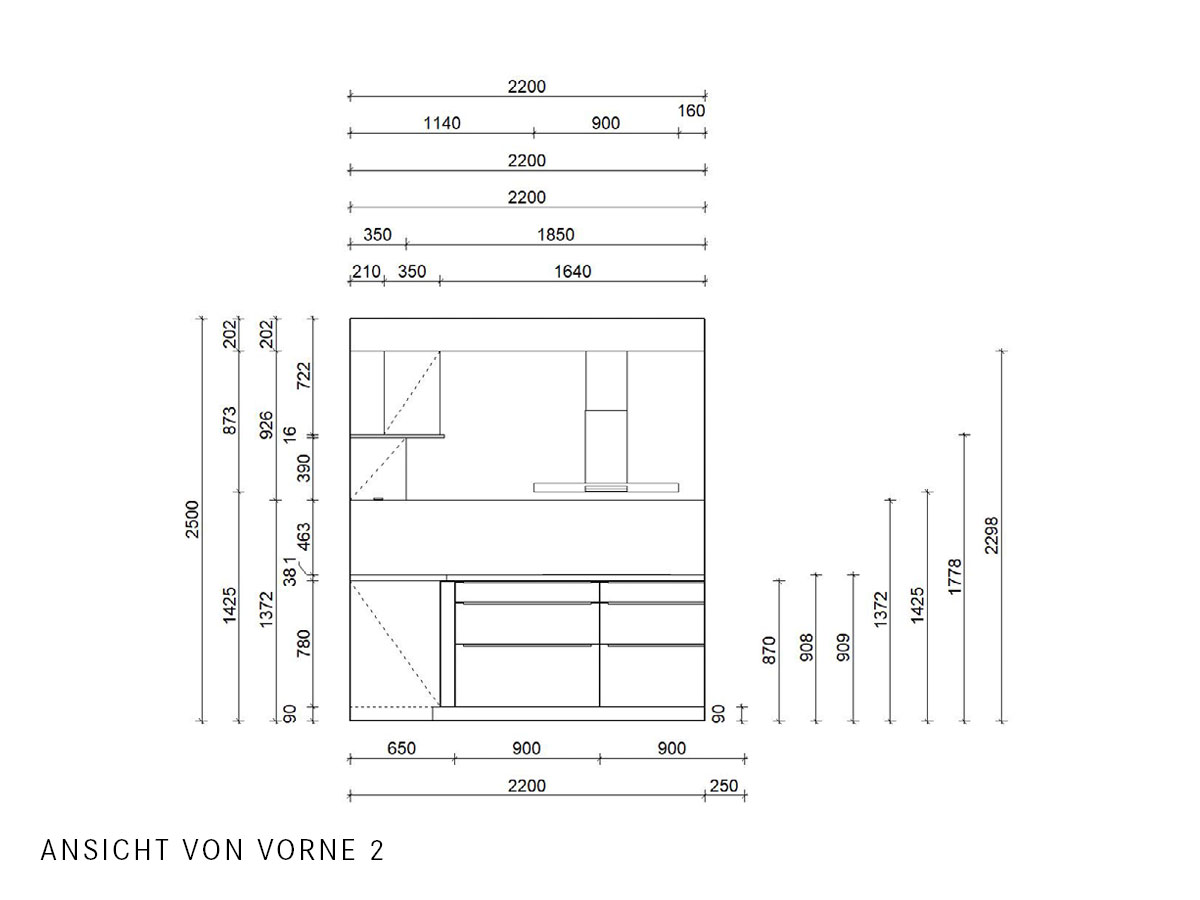 Häcker Einbauküche L-Form mit Tisch & Elektrogeräten - Musterküche MGH13