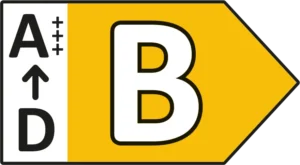 Energieeffizienzlabel mit B-Kategorisierung