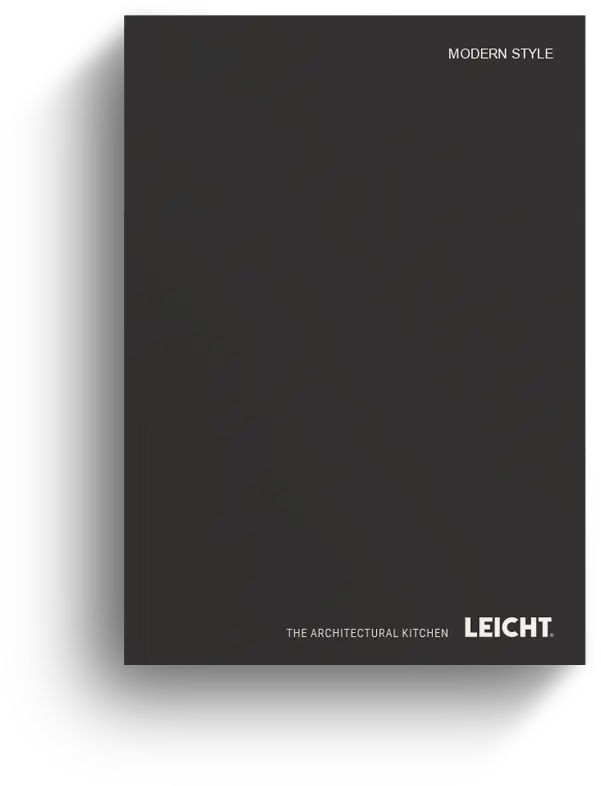 Modernes Küchendesign mit Leicht-Logo