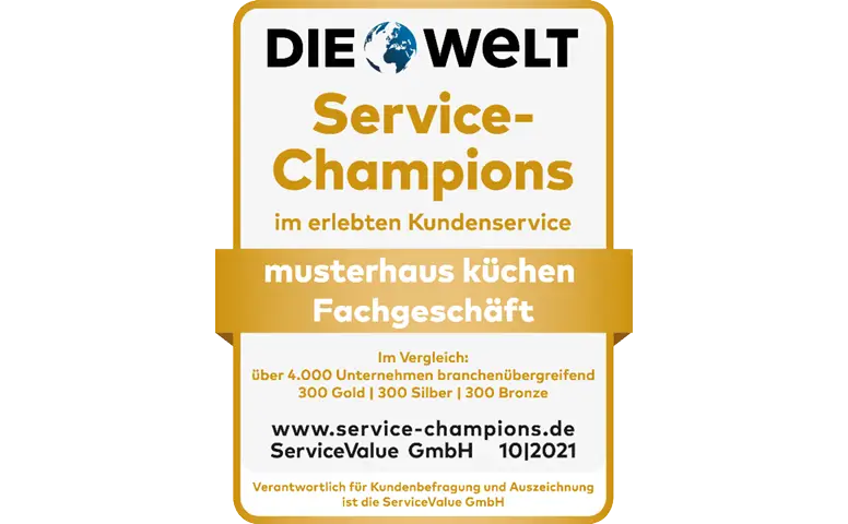 Service-Champions Auszeichnung im Kundenservice