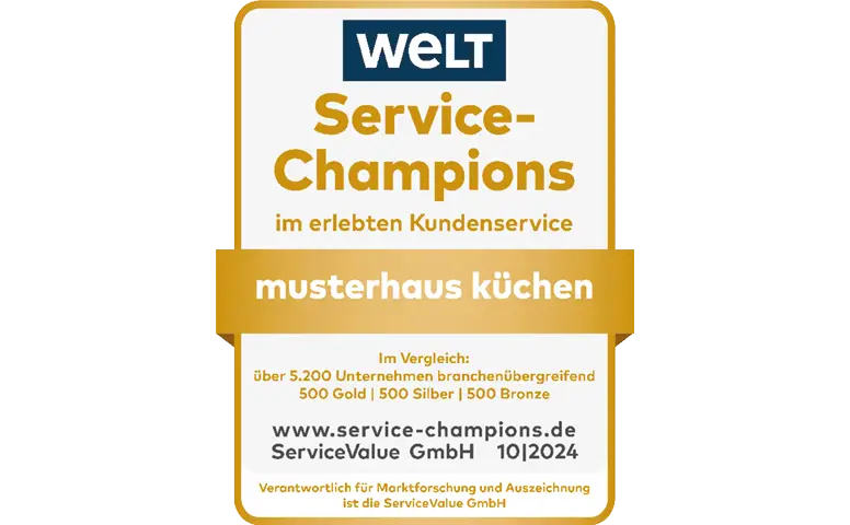 Wertung für besten Kundenservice im Küchenbereich